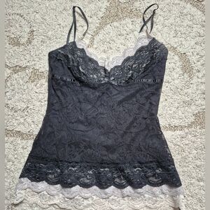 Vol1 MEDIUM Y2K Stretch Lacey Cami